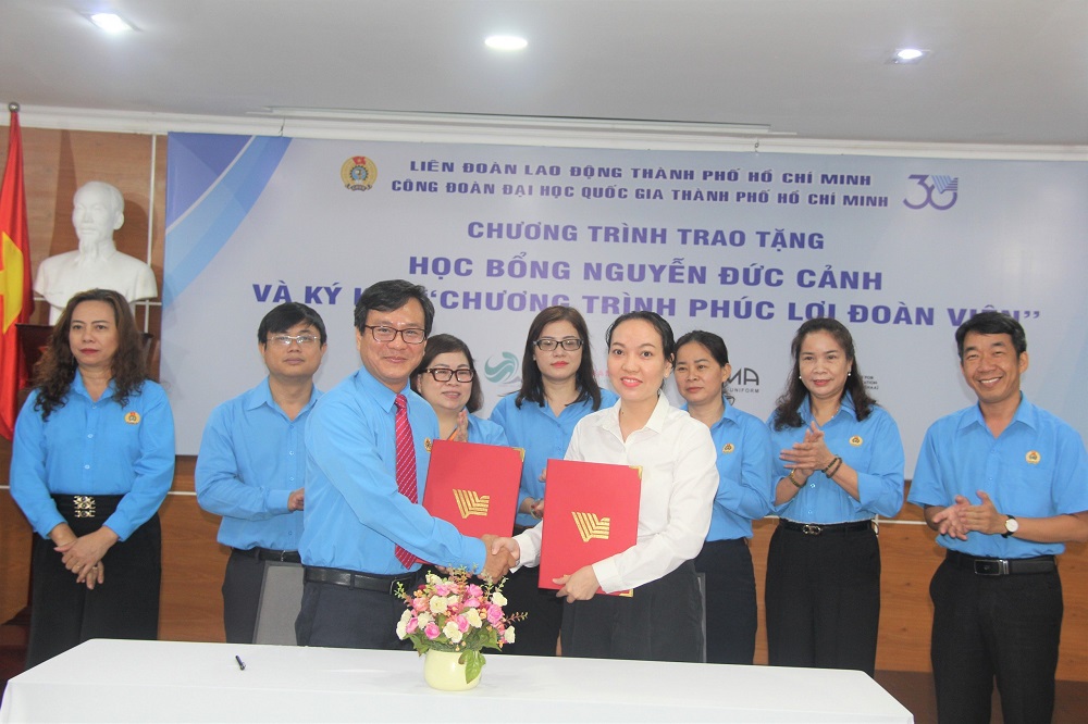 Công đoàn ĐHQG-HCM và Công ty TNHH Thời Trang ANIMA Việt Nam  ký kết hợp tác “Chương trình phúc lợi đoàn viên”.