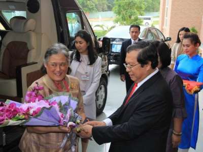 Công chúa Thái Lan đến thăm và làm việc với Trường ĐH KHXH&NV