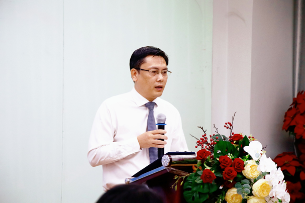 PGS.TS Nguyễn Minh Tâm - Phó Giám đốc ĐHQG-HCM phát biểu khai giảng khóa đào tạo.