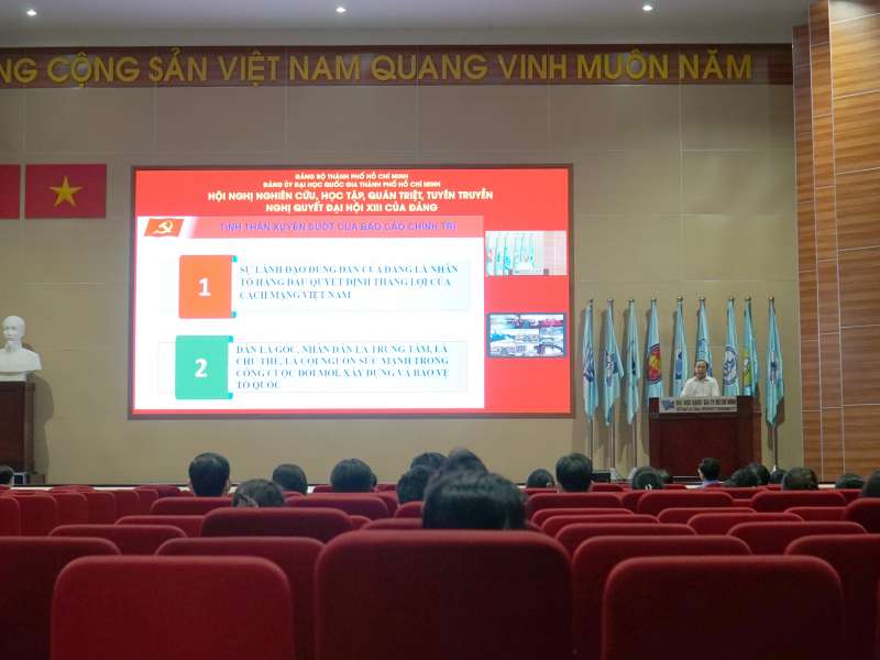 ĐHQG-HCM học tập Nghị quyết Đại hội XIII của Đảng