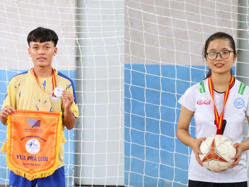 Gặp “Vua” và “Nữ hoàng phá lưới” Hội thao Sinh viên ĐHQG-HCM