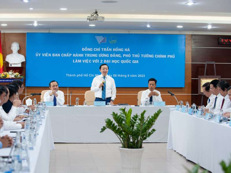 Phó Thủ tướng Trần Hồng Hà nêu 3 nhiệm vụ phát triển ĐHQG